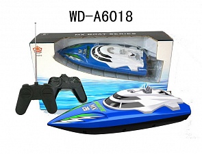 Катер на радиоуправлении, синий (Junfa Toys, MX-0013-4) Катер на радиоуправлении, синий (Junfa Toys, MX-0013-4)